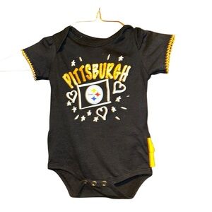 Girls nfl Pittsburgh steelers 1 piece shirt 3 months infant baby kids